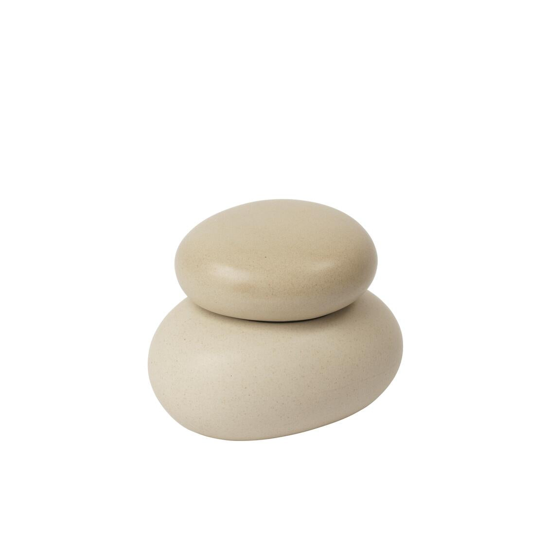 Pebble Box, Small - Sand/Cream